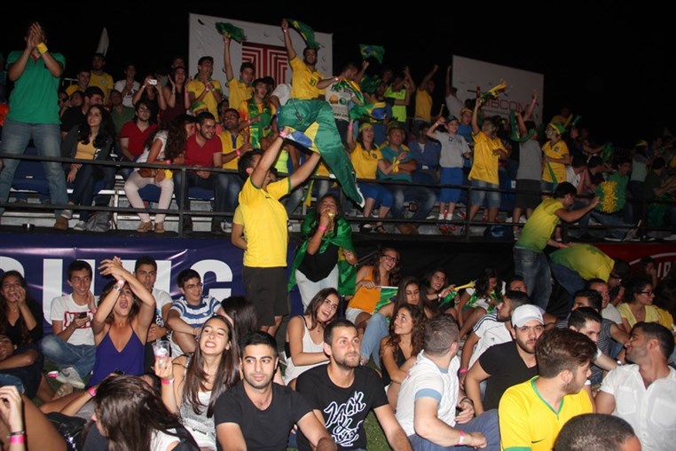 Brazil VS Cameroon at Beirut Fan Park